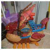Large Dragon ship and small dragon ship both by Mattel