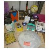 Variety pack - moon light, globe, lantern, laser pointer, games, usb cables, headphones