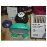 Variety pack - moon light, globe, lantern, laser pointer, games, usb cables, headphones