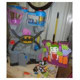 Large Batman Cave (2 ft tall)  and Jokers place Fisher Price 2010