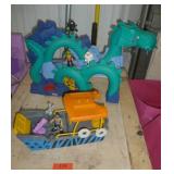 Fisher Price serpent and a boat