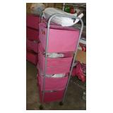 3 rolling storage units with baskets altho a number of the baskets need replacing