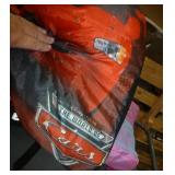 Two backpacks with sleeping bags inside - Hello Kitty and Lightning McQueen