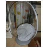 American Girl wardrobe closet, food stand, egg chair