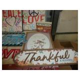 Large group of wall hanging décor