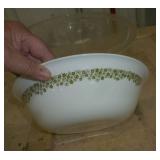 3 Plastic Punch/Party Bowls and a Corelle bowl