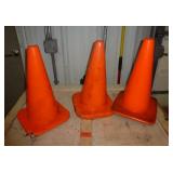 3 Safety Cones