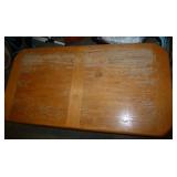 Coffee table measures 24 wide x 47 long x 16 tall