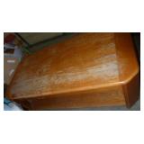 Coffee table measures 24 wide x 47 long x 16 tall