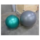 2 exercise balls