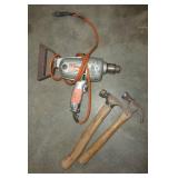 Reversing drill and a couple of hammers