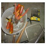 Saws, hammers, screwdrivers, torque wrench