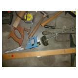 Saws, hammers, screwdrivers, torque wrench