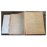 19th Century Pictorial Family Bible with Ephemera