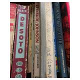 Old car/truck, boat & Snowmobile books and service manuals, Box-o-Books