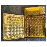 Antique Gold cigarette case and lighter