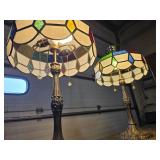 2 Stain-Glass Lamps