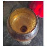 Tall Red Vase and Wine-glass style candle holders