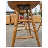 Oak Swivel bar stools