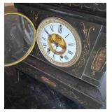 Seth Thomas (American) Black Slate Mantel Chime Clock