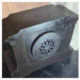 Seth Thomas (American) Black Slate Mantel Chime Clock