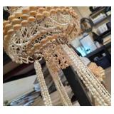 Vtg BOHO Hanging Sea Shell Plant Holder