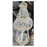 Vtg BOHO Hanging Sea Shell Plant Holder