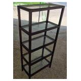 Beautiful Glass Shelving Unit From Pottery Barn 5-tier