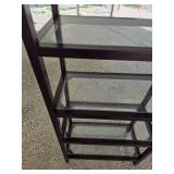 Beautiful Glass Shelving Unit From Pottery Barn 5-tier