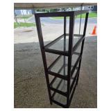 Beautiful Glass Shelving Unit From Pottery Barn 5-tier