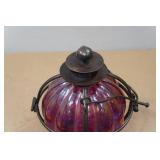 Crackle Glass Candle Holder