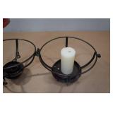 Crackle Glass Candle Holder