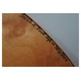 Vintage 32" Woven Reed Boat Wall Shelf