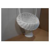 Vintage Wicker Flower Basket