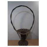 Vintage Wicker Flower Basket
