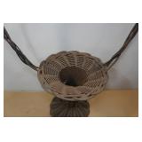 Vintage Wicker Flower Basket