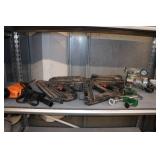 Assorted Tools - Nailers, Drill, Vises