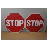 *2* Novelty Stop Signs