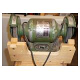 Central Machinery Bench Grinder on Rolling Stand