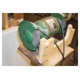 Central Machinery Bench Grinder on Rolling Stand