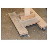 Central Machinery Bench Grinder on Rolling Stand