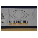 Amico 24-Pack 4" 5CCT Ultra-Thin LED Recessed Lights