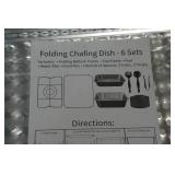 6 Set of Chafing Dishes with Fuel