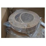 Boho Rattan Chandelier Light