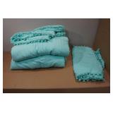 King Comforter with 2 Pillowcases - Teal