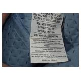 King Quilt with 2 Pillowcases and Throw Pillow - Blue