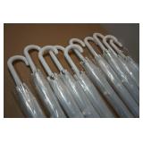 10-Pack of Clear Umbrellas for Weddings/Parties