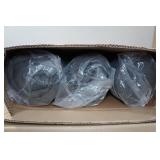 Zeolabs Waterproof 3-Piece Wicker Chair Cushions - Dark Gray