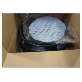 Set of 4 15" VR Carbon Wheel Covers - Black