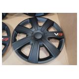 Set of 4 15" VR Carbon Wheel Covers - Black
